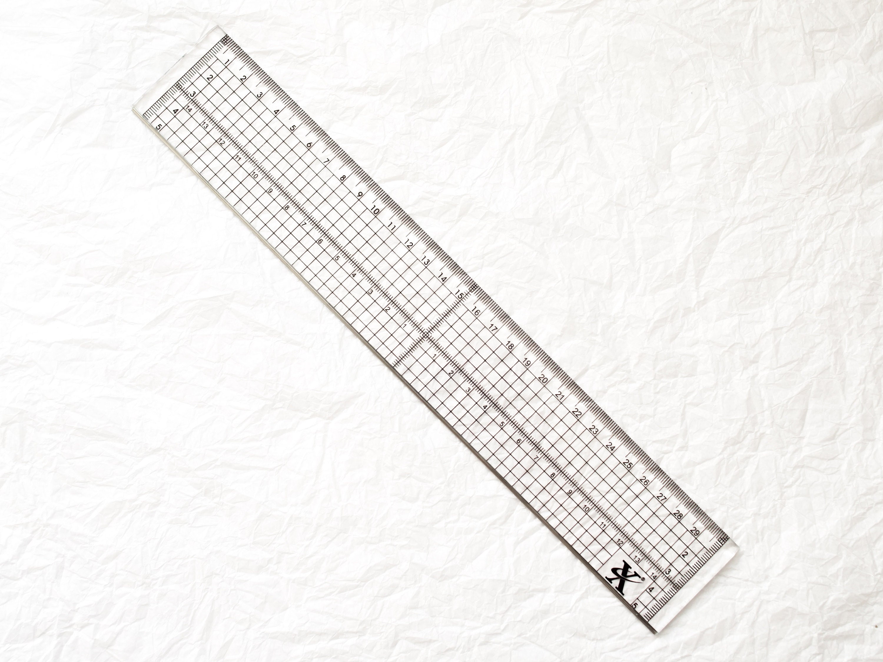 Acrylic Ruler With Metal Edge 12