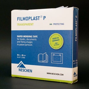 Neschen Filmoplast P 紙修復テープ 極薄 書籍保存 50 m x 20 mm
