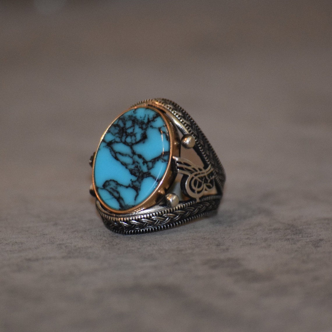 Mens Handmade Ring Afghan Handmade Silver Ring Ottoman Mens Etsy