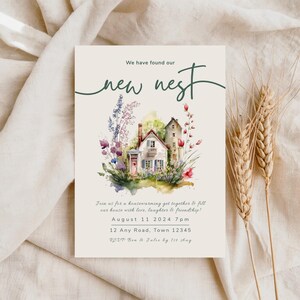 Housewarming Invitation | New Home Invitation | Housewarming Party Invite | Editable Template | 232