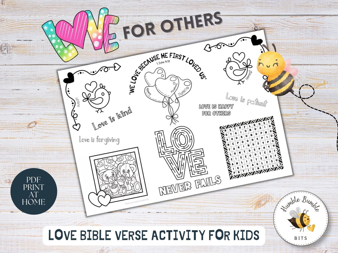 Christian Valentine's Activity for Kids | Bible Verse Activity ...