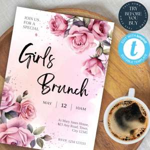 Pink Women&#39;S Day Church Event Flyer | Empowerment Brunch | Networking Event | Womens Conference | Editable Template | Women Empowerment, 226