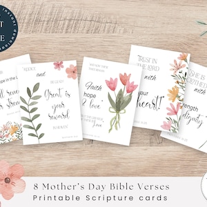 Tarjetas con versículos bíblicos para madres, regalo para el día de la madre, afirmación de las Escrituras, regalos cristianos para mamás, tarjetas de aliento, regalos para mujeres 339