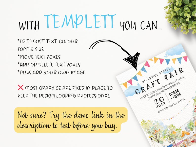 Spring Craft Fair Flyer | Community Market Poster | School PTA ...