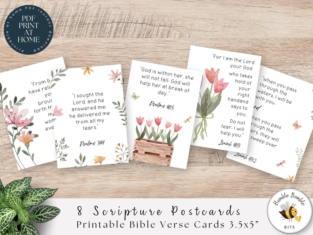 8 Scripture Cards for Women | Printable Bible Verse Cards ...