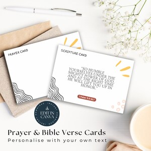 Editable Scripture Cards | Bible Verse Card | Prayer Card | Encouragement card | Bible Memory Card | Editable Template | Bold Abstract | 106