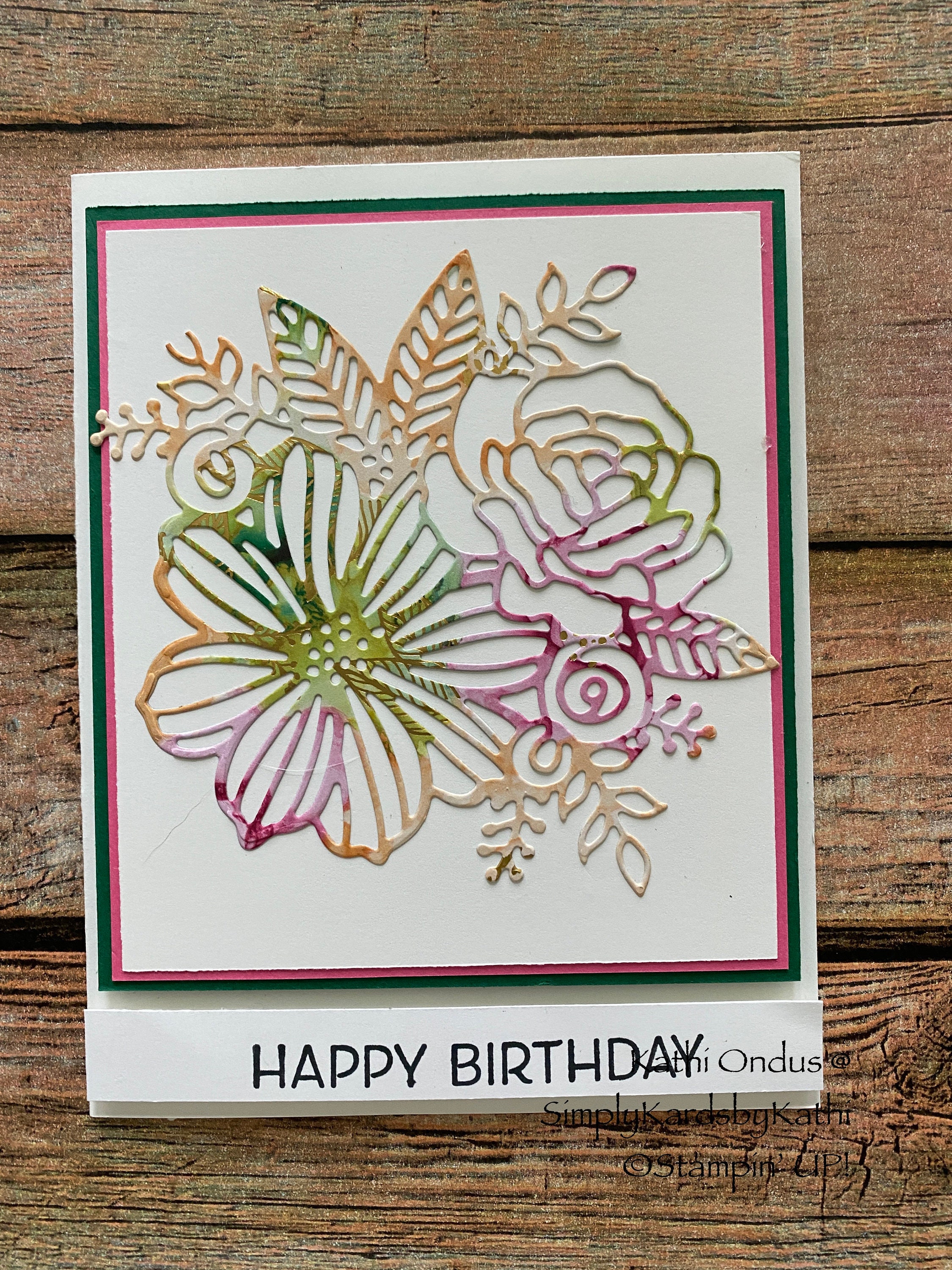 Birthday Card Handmade Stampin' UP | Etsy