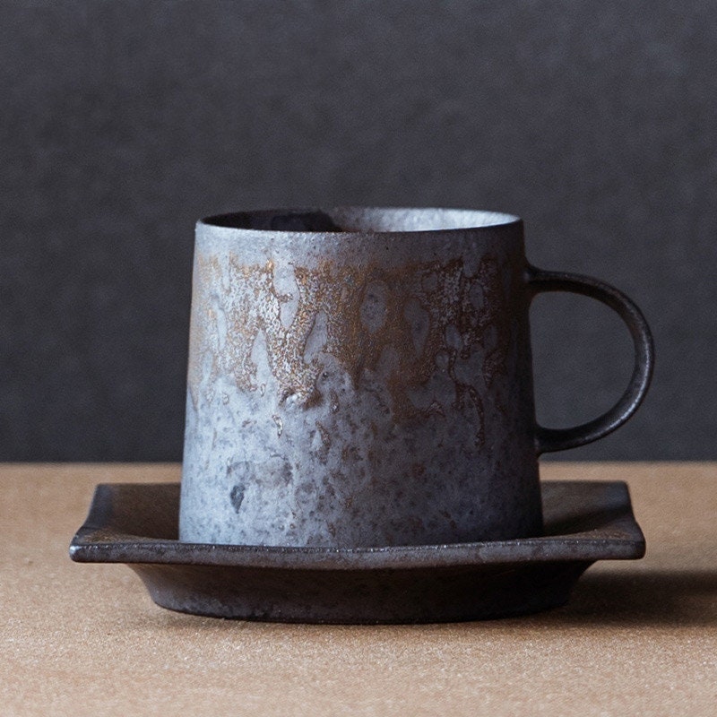 Handmade Coffee Cup Japanese Exquisite Cup And Saucer Set Etsy