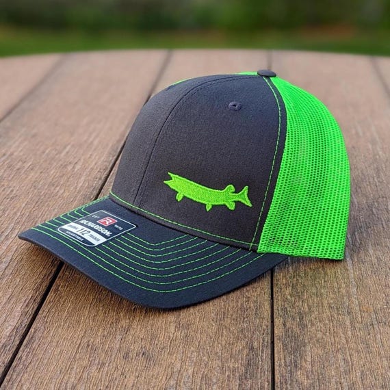 Musky Embroidered Hat | Trucker Hats | Dad Gift | Muskie Fishing Hat | Richardson 112