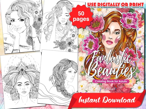 Fashion Coloring Book: 50 Gorgeous and Stylish Outfits to Color for Adults  & Teens. Modern Dresses and Fashion Accessories for Relaxing