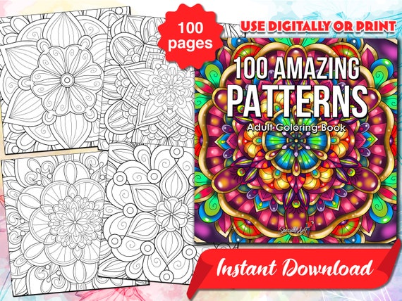 Large Print Mandala Coloring Book: Adults And Teenager coloring book for  relaxing and easy-to-color patterns, for beginners, seniors, and  individuals