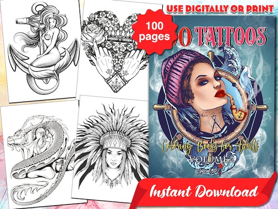 Tattoo Coloring Book For Adults: An Adults Coloring Books for Grown-Ups &  The Most Amazing and High Quality illustrations (Paperback)