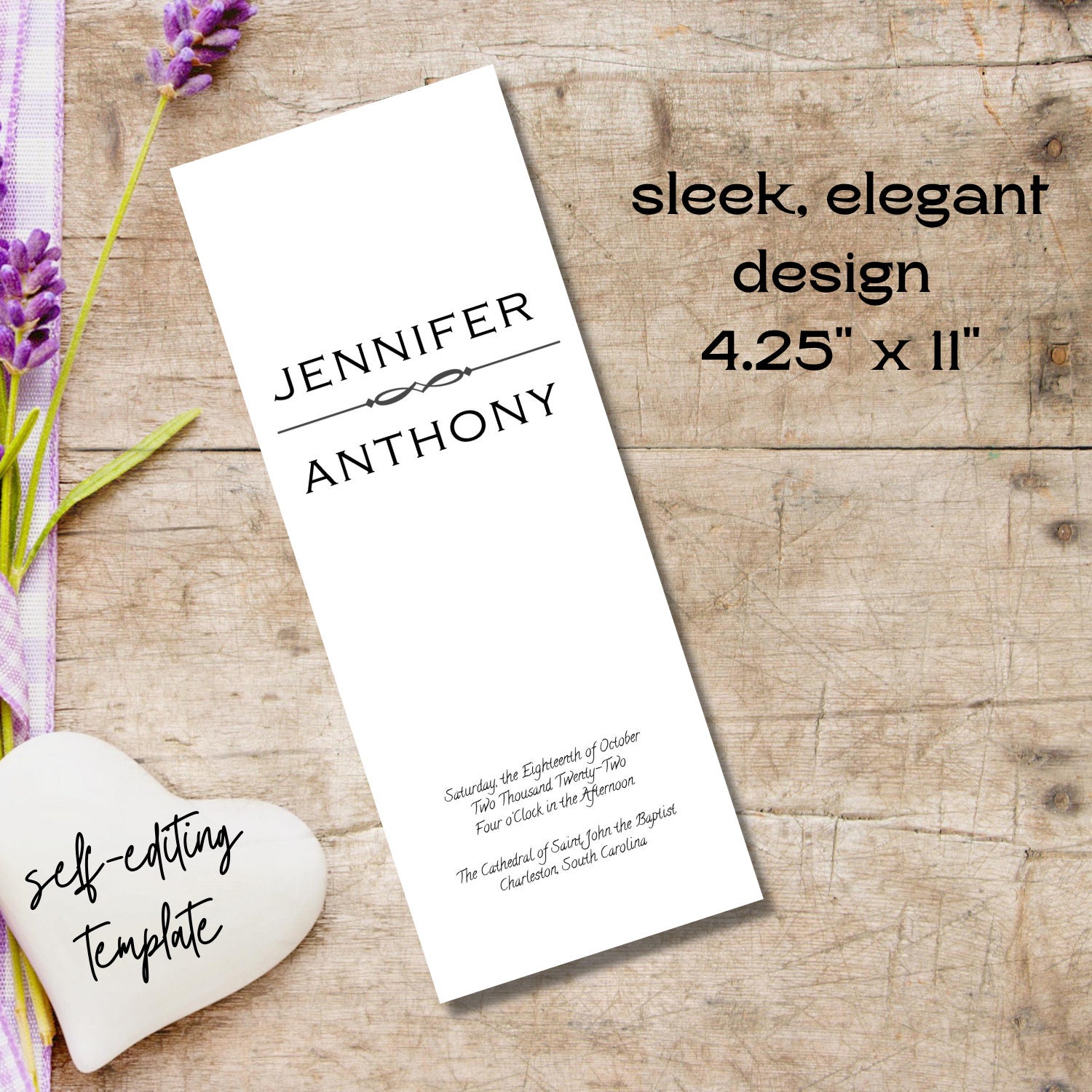 Traditional Printable Catholic Wedding Mass Program Template - Etsy