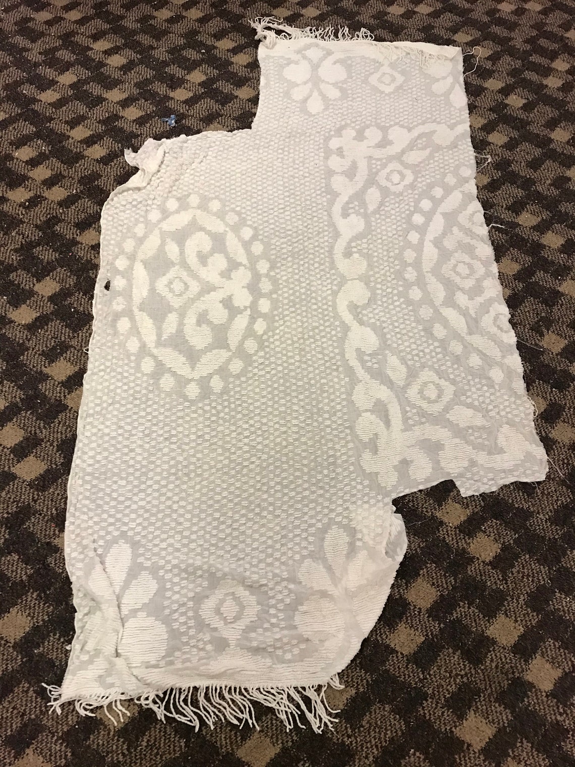 Vintage Chenille Fabric Etsy