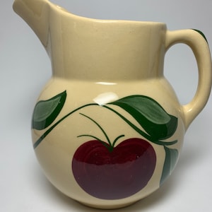 Vintage Wyatt Pottery Apple Pitcher