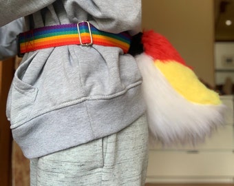 Fursuit Tail Belt - Rainbow
