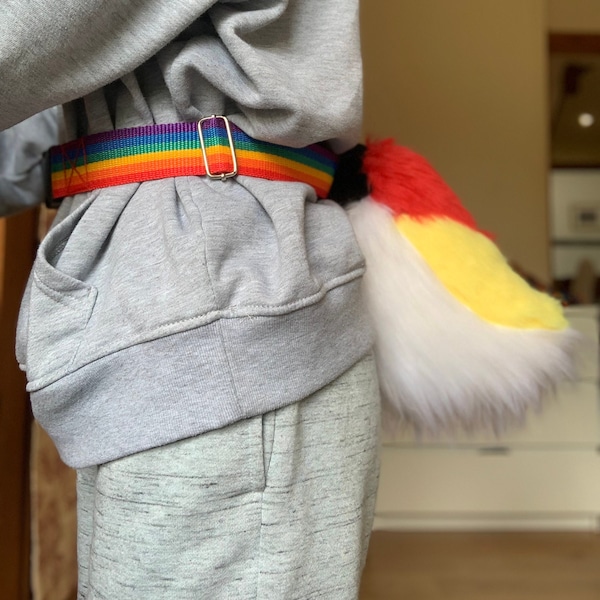 Fursuit Tail Belt - Rainbow