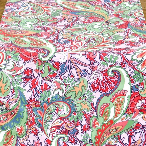 Beautiful table runner with Paisely print on fine cotton rep, 100% cotton, paisley table runner, pure cotton