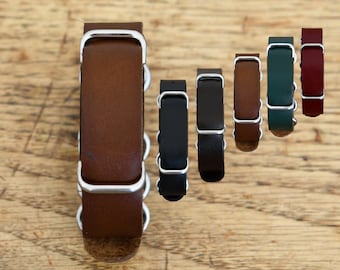 Leather replacement strap, wristband compatible with Hilo, Aktiia 24/7 smart tracker, blood pressure monitor, wearable, replacement strap