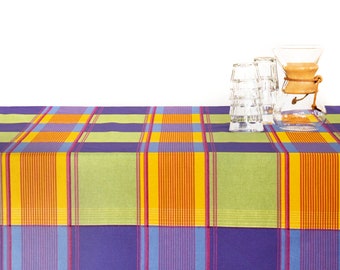 wunderschöne farbenfrohe Karo Tischdecke, aus einer reinen Baumwolle in verschiedenen Massen,multiclour tablecloth with check,in,pure cotton