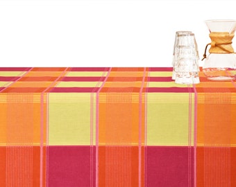 wunderschöne farbenfrohe Karo Tischdecke, aus einer reinen Baumwolle in verschiedenen Massen,multiclour tablecloth with check,in,pure cotton