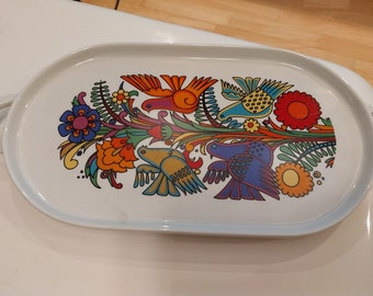 Villeroy & Boch Acapulco Kuchenplatte Tortenplatte mittelgroß länglich 70er vintage Weihnachtsgeschenk