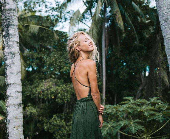 Flowy Boho Bali Summer Dress Bohemian 