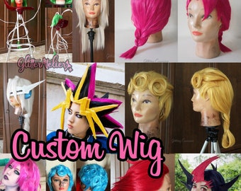 Custom Wig - Custom Cosplay Wig - Custom Halloween Wig