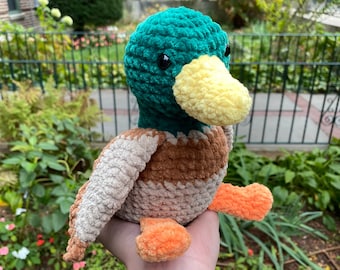 Duck Crochet Pattern, Crochet Animals, Crochet Duck, Amigurumi Duck Pattern, PDF Crochet Pattern, Crochet Plushie Pattern, Crochet Bird