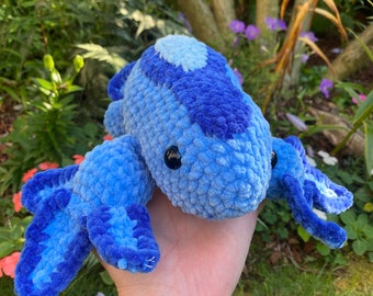 Blue Water Dragon Crochet Pattern, Crochet Animals, Amigurumi Pattern, Easy Crochet Pattern, Amigurumi Animals, Pattern PDF Download
