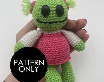 PDF PATTERN: Crochet Nanalan, Nanalan Crochet Pattern, Mona Crochet Pattern, Wonderful Girl, Amigurumi Doll, Mona Nanalan, Nanalan