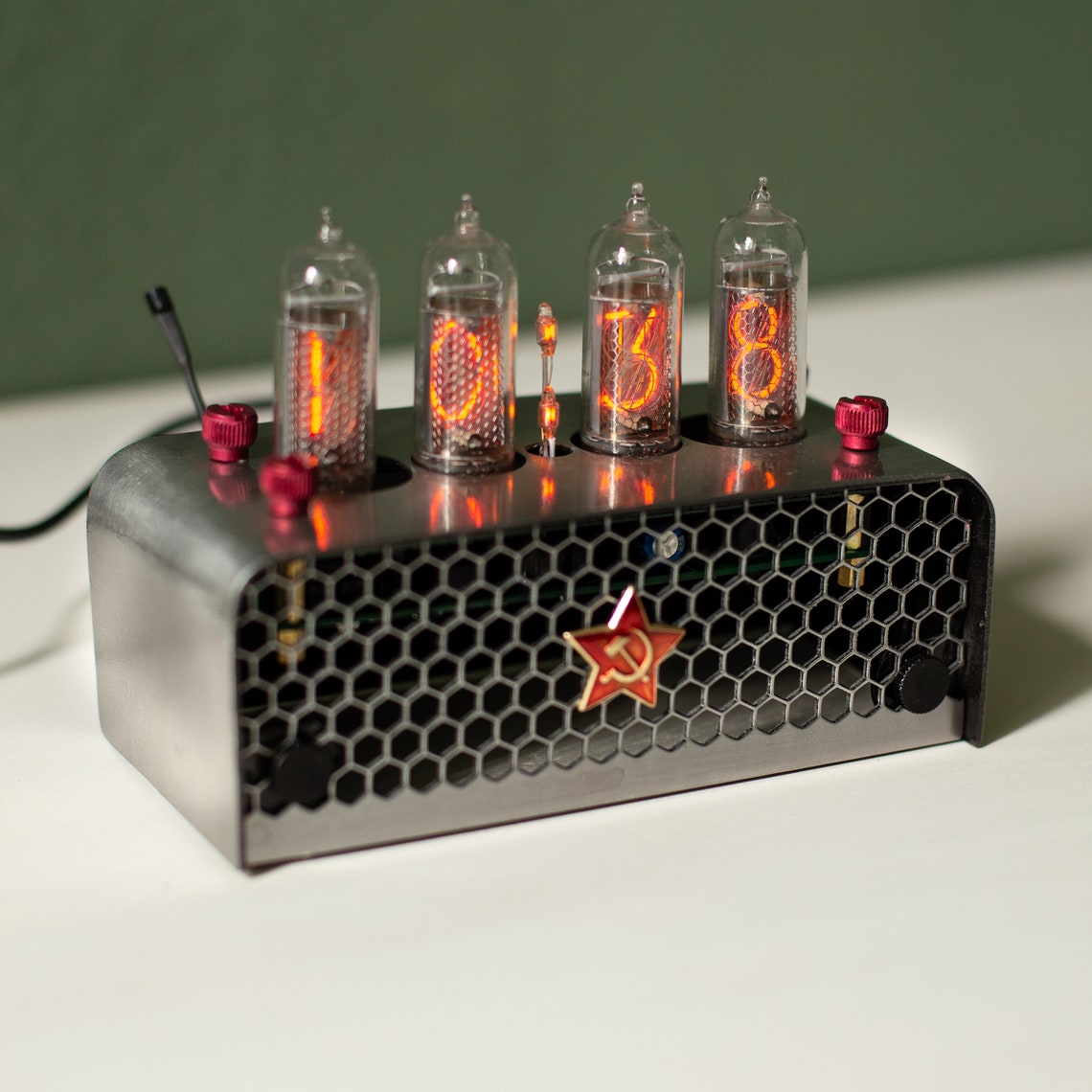 Industrial Soviet Nixie Clock Flip Clock Tube Clock IN14 Etsy