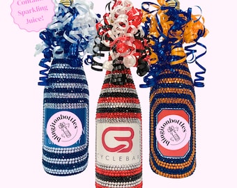 Bling Top To Bottom Bottle with Ribbon for College Acceptance