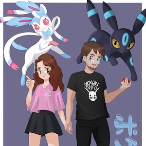 Pokémon Cadeau personnalisé / Pokemon Portrait personnalisé
