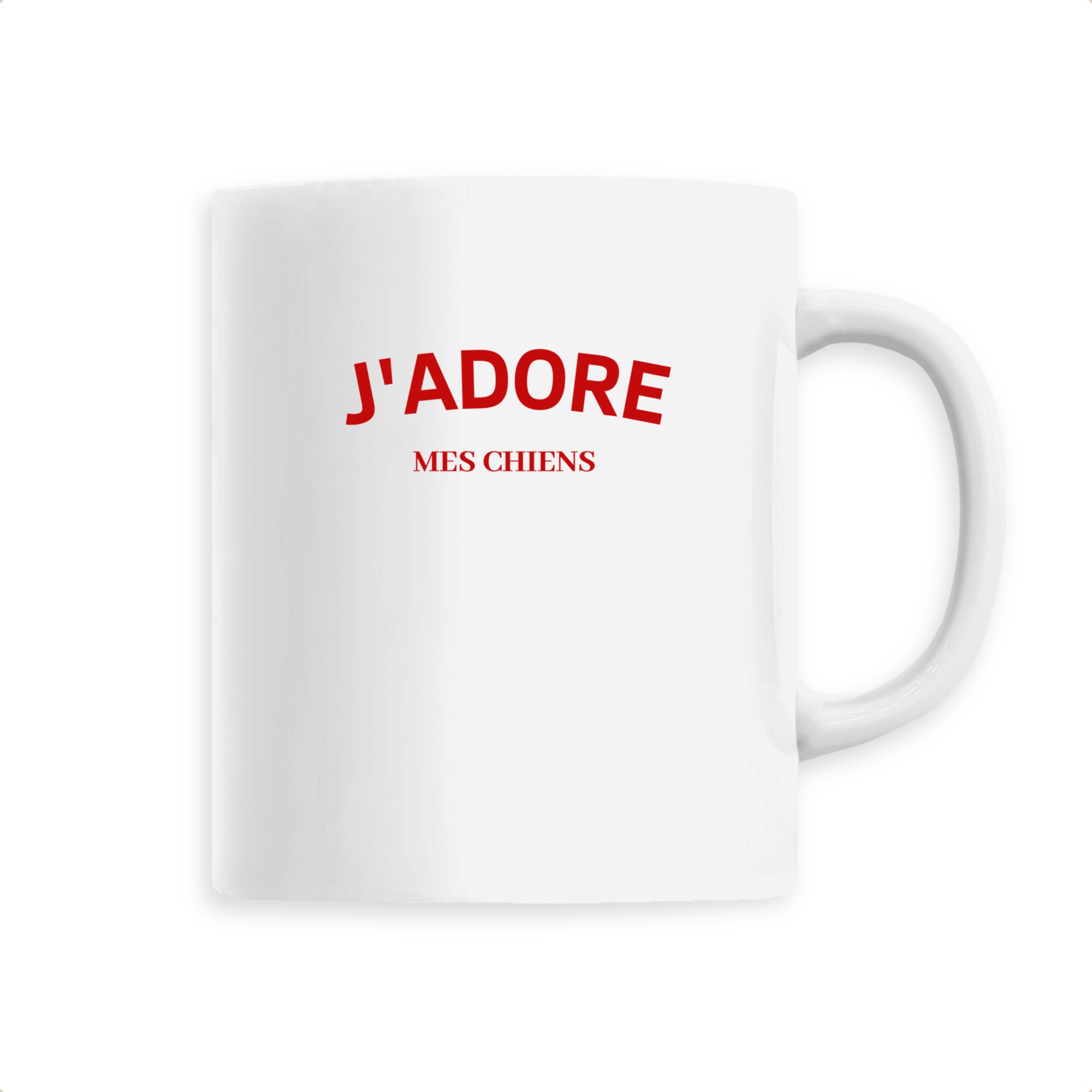 J'adore Mes Chiens - Mug Céramique Personnalisé