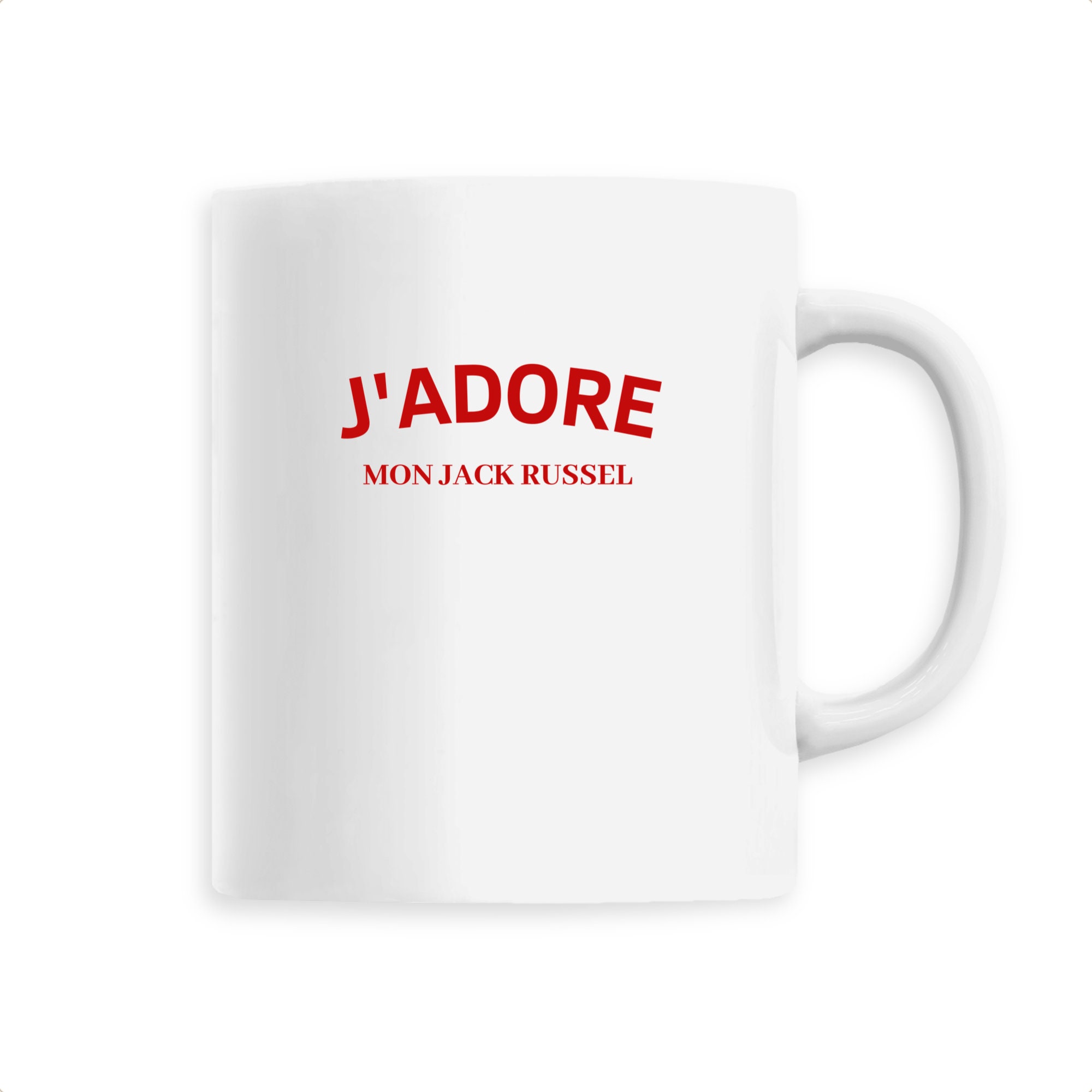 J'adore Mon Jack Russel - Mug Céramique Personnalisé