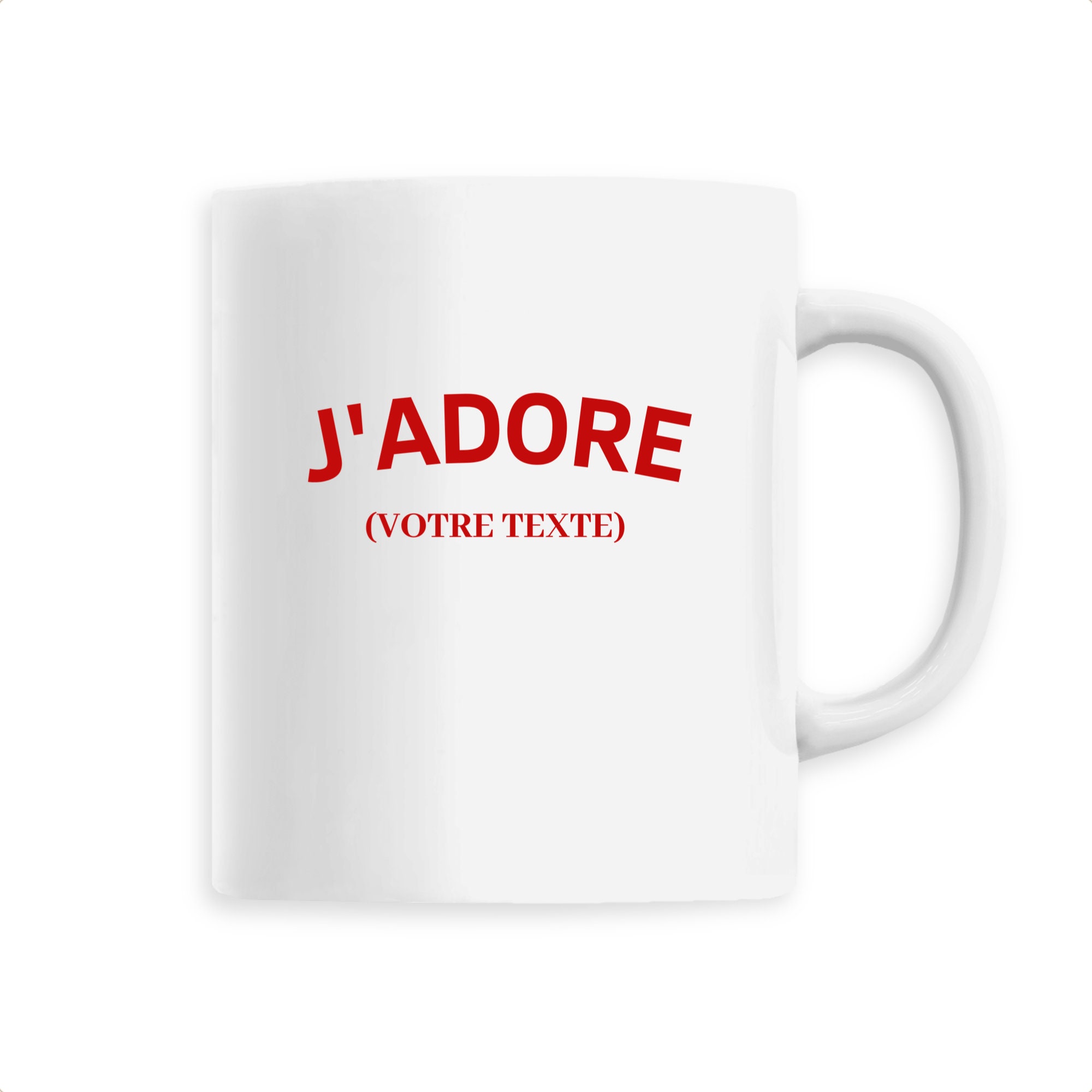 J'adore Mon Personnalisable - Mug Céramique Personnalisé