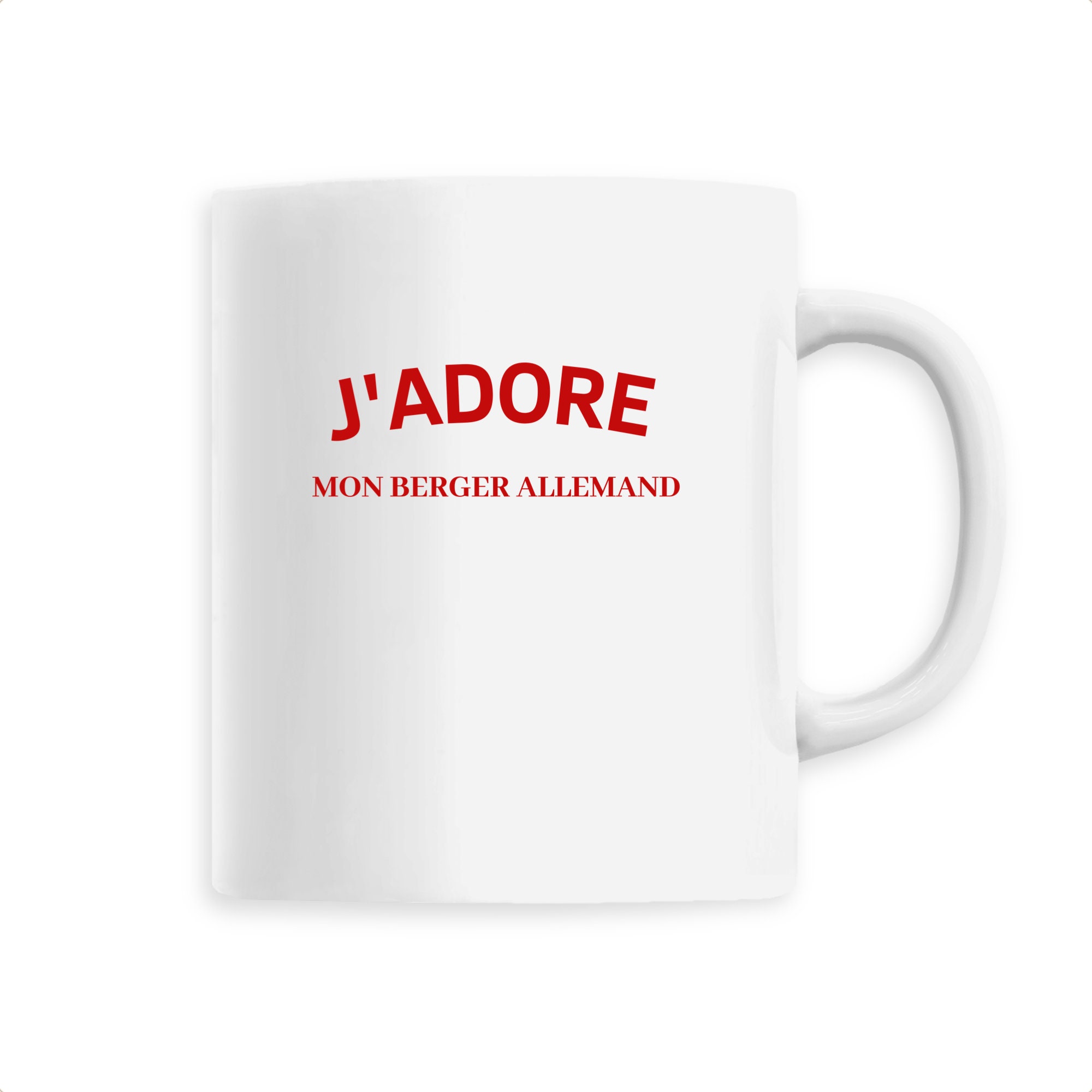 J'adore Mon Berger Allemand - Mug Céramique Personnalisé