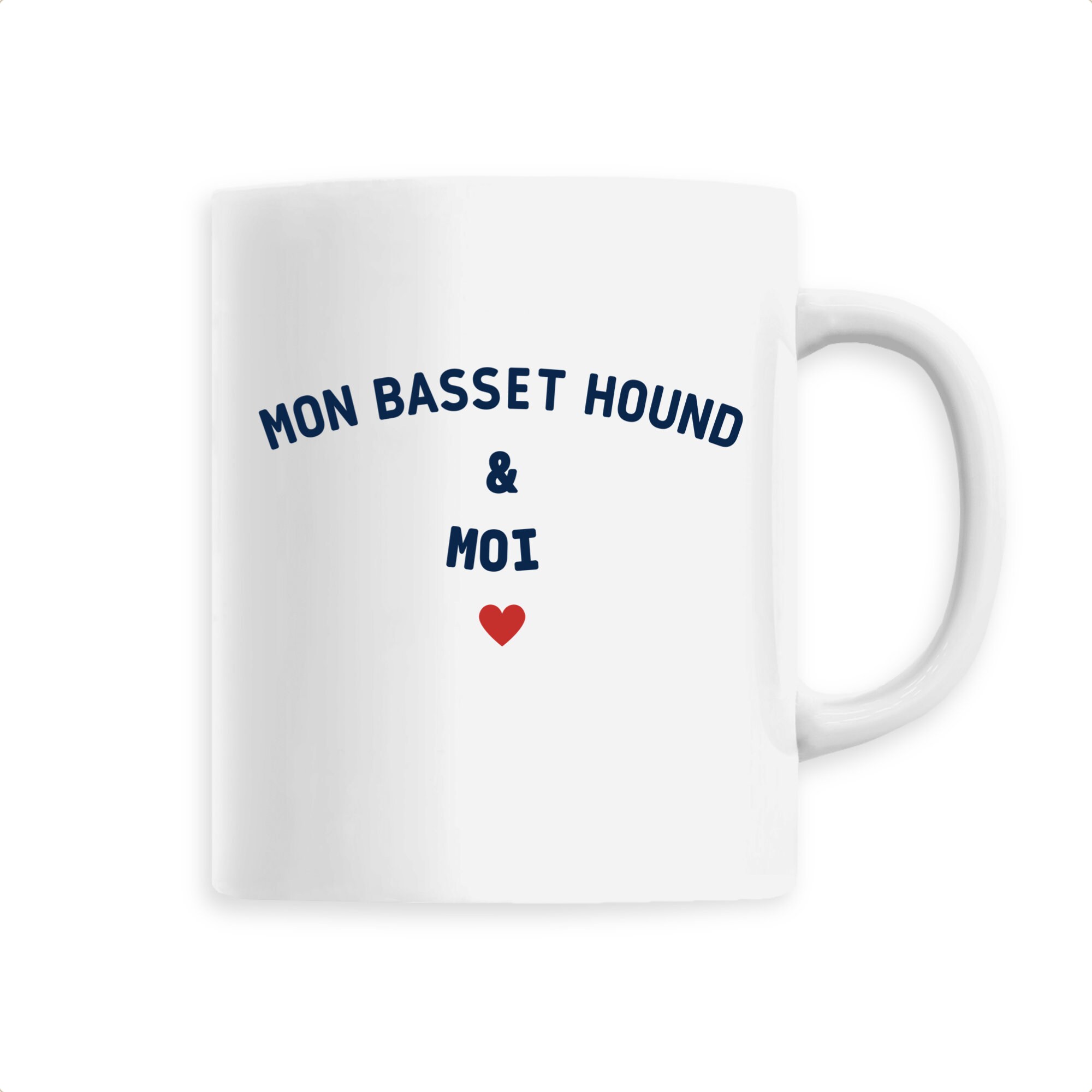 Mug Céramique Personnalisé - Mon Basset Hound