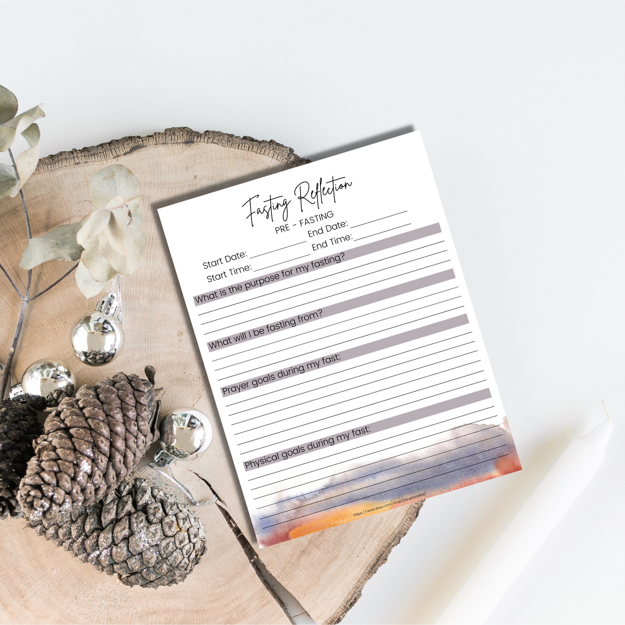 Fasting Journal Printable | 8.5x11 Printable Fasting Tracker and ...