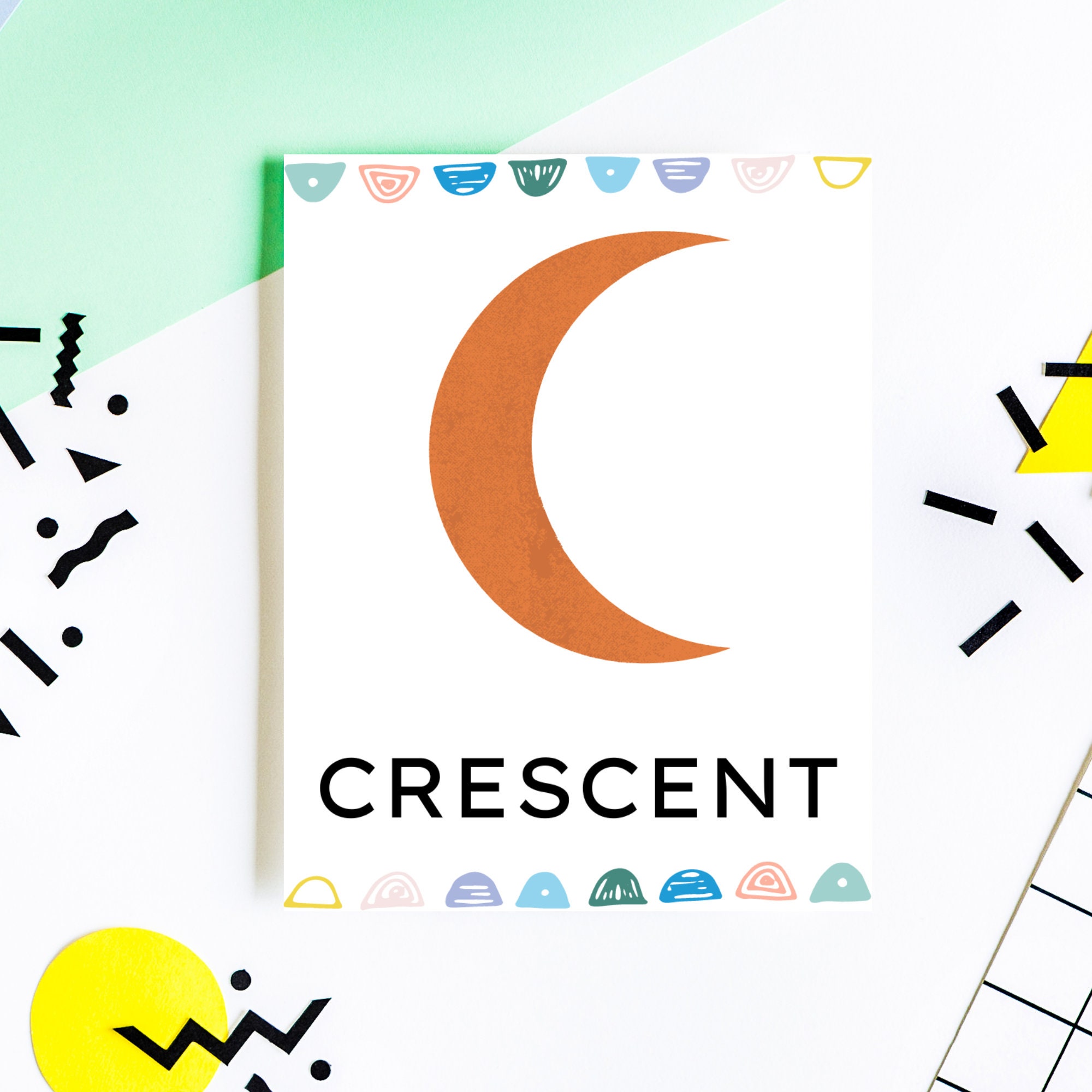 Preschool Shapes Printable Flash Cards Digital Printables for - Etsy