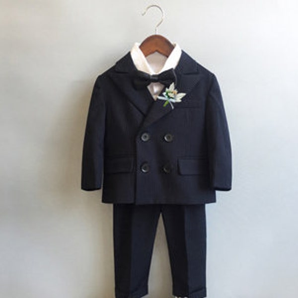 Baby Boy Black Suit Coat Etsy