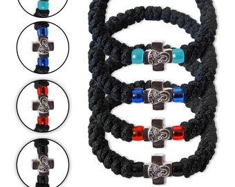 Blessed Komboskini | Stretchy 33 Knot Prayer Rope Elastic | Chotki | Greek Serbian Romanian Orthodox Prayer Rope | Orthodox Stretch Rosary