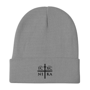 ATHOS MONK CROSS Embroidered Beanie