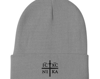 ATHOS MONK CROSS Embroidered Beanie