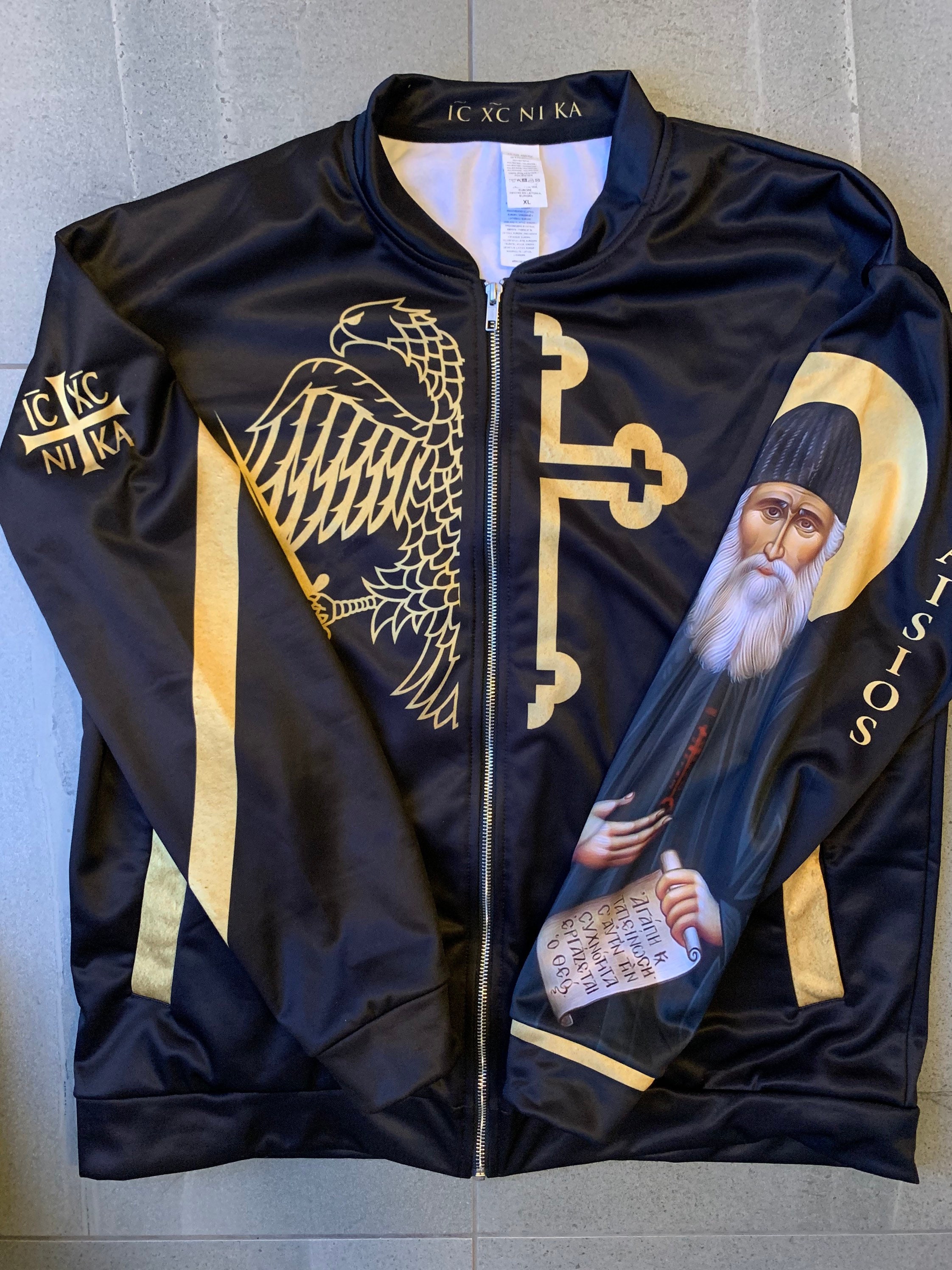 Saint Paisios Orthodox Bomber Jacket | Unisex - Etsy Canada