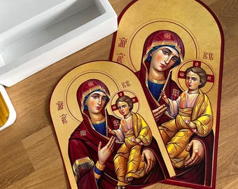 Orthodox icoon voor gebedsaltaar, iconostasekaart (210 g/m² glanzend)