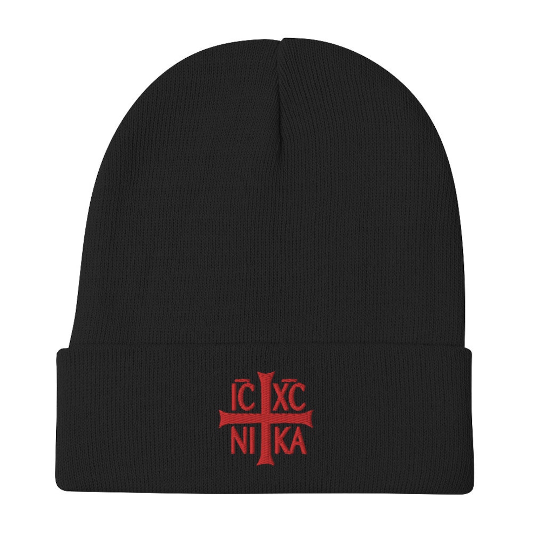MOUNT ATHOS MONK Embroidered Beanie Cap - Etsy