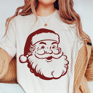 Retro Santa Christmas PNG Sublimation Design Gift, Vintage Santa Claus Svg Download, Vintage Santa Clipart, Retro Christmas PNG for Shirt