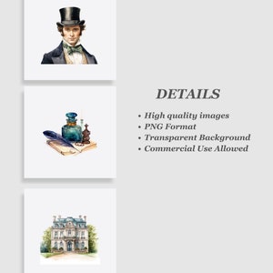 Pride and Prejudice Clipart Bundle, Watercolor Clipart, Pride and ...